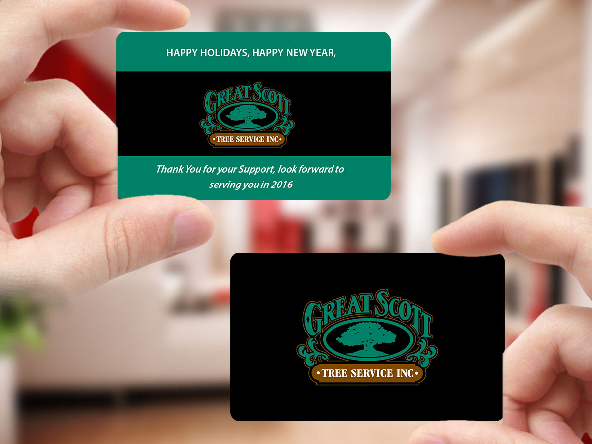 Card Design by Creations Box 2015 for Great Scott Tree Service, Inc.  | Design #7868892