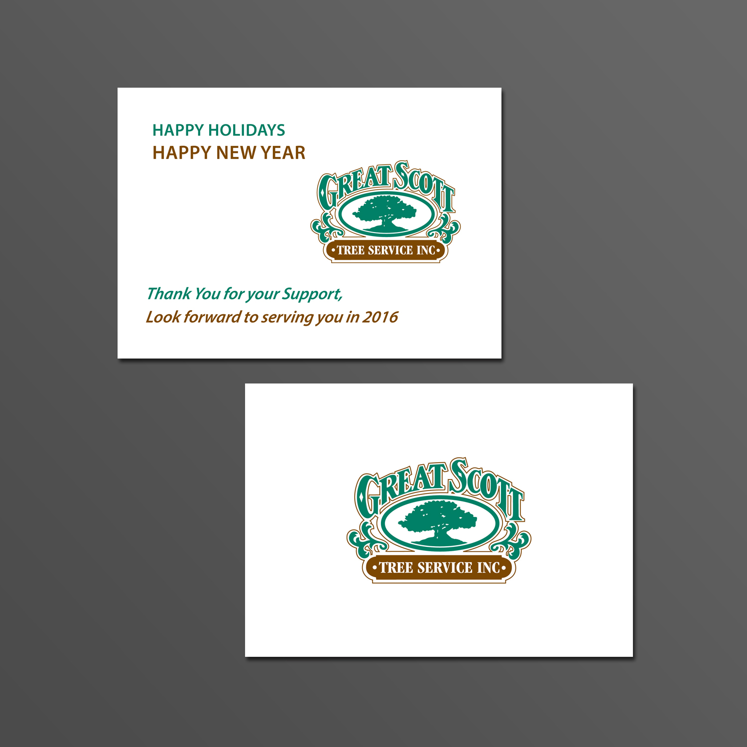 Card Design by Creations Box 2015 for Great Scott Tree Service, Inc.  | Design #7889282