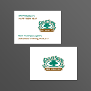 Card Design by Creations Box 2015 for Great Scott Tree Service, Inc.  | Design: #7889282