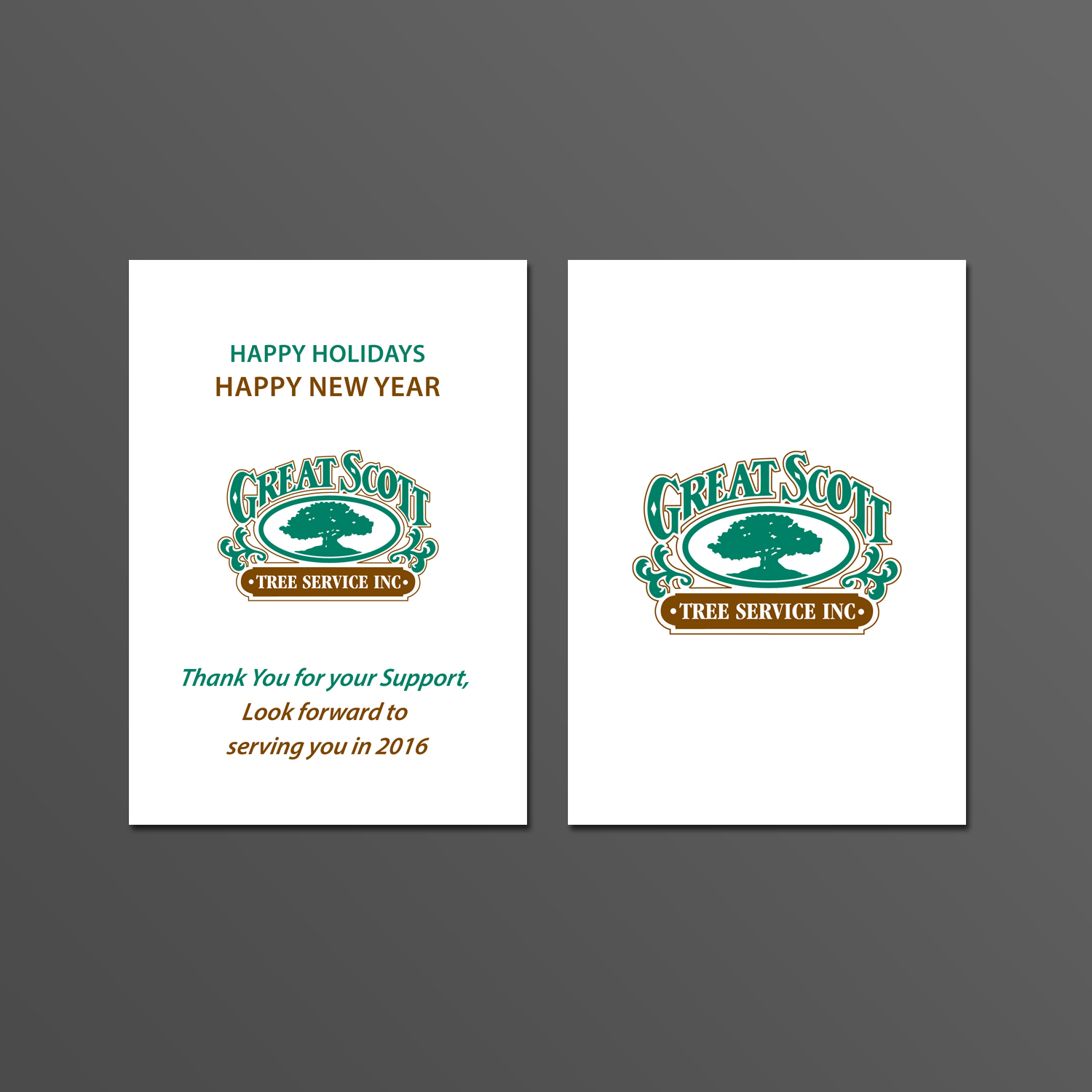 Card Design by Creations Box 2015 for Great Scott Tree Service, Inc.  | Design #7889283