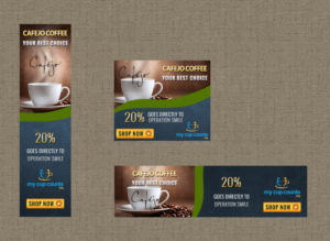 Diseño De Banner Publicitario por Beltagy Designs para Cafejo | Diseño #7861262
