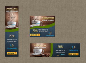 Diseño De Banner Publicitario por Beltagy Designs para Cafejo | Diseño: #7861487