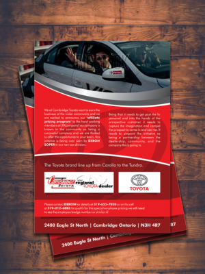 Flyer Design by ESolz Technologies for CAMBRIDGE TOYOTA | Design #7875661