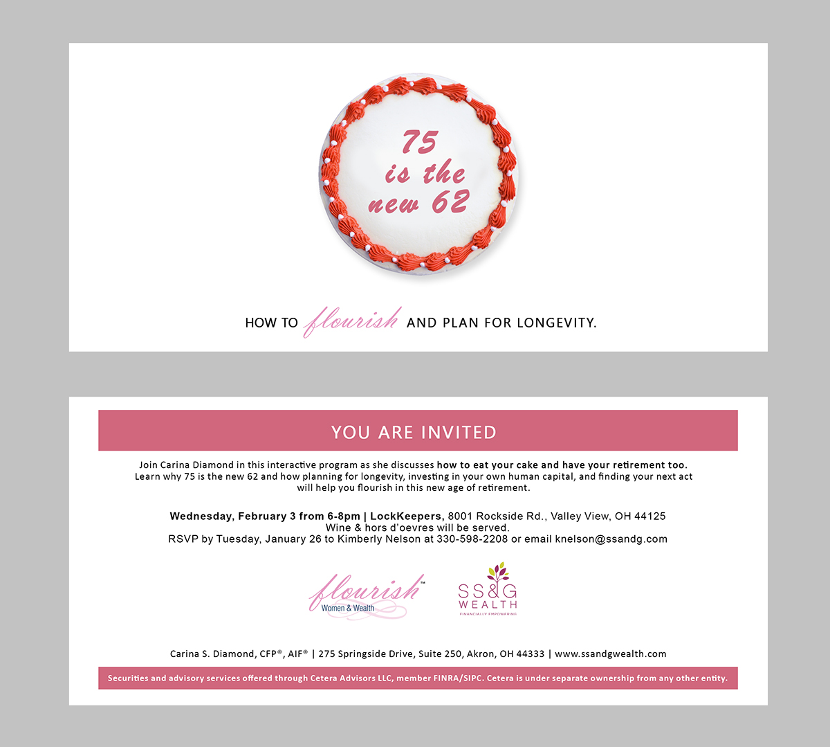 Design Invitation par maricreatives pour SS&G Wealth | Design #7922782