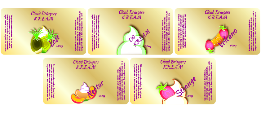 Graphic Design by LinDesign for Cloud Bringers Premium e-Liquid | Design #8210562