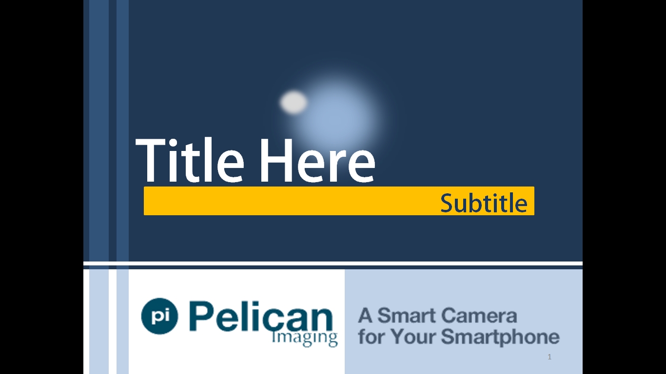 Diseño de PowerPoint por Tanya para Pelican Imaging | Diseño #1962221