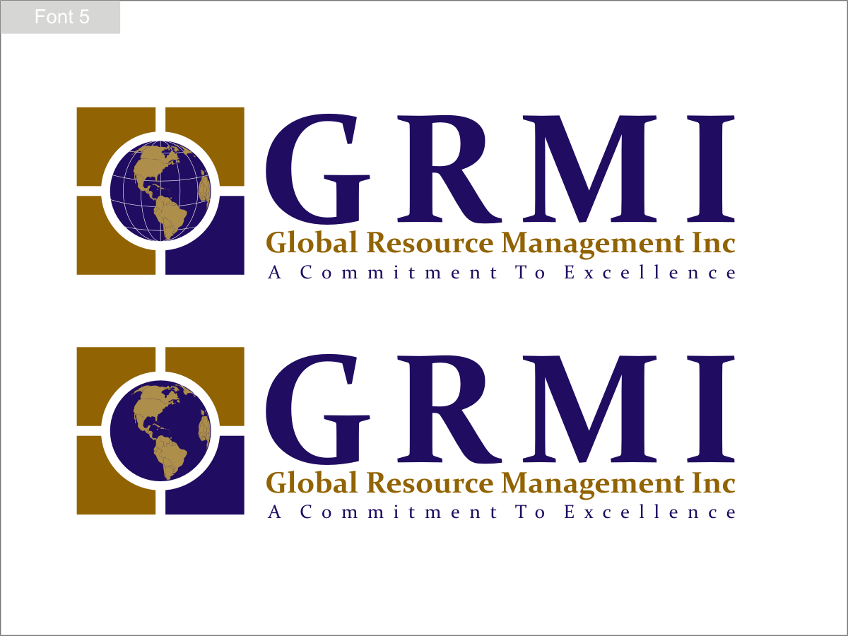 Logo Design by R16 for GLobal Resource Management Inc | Design #2625665