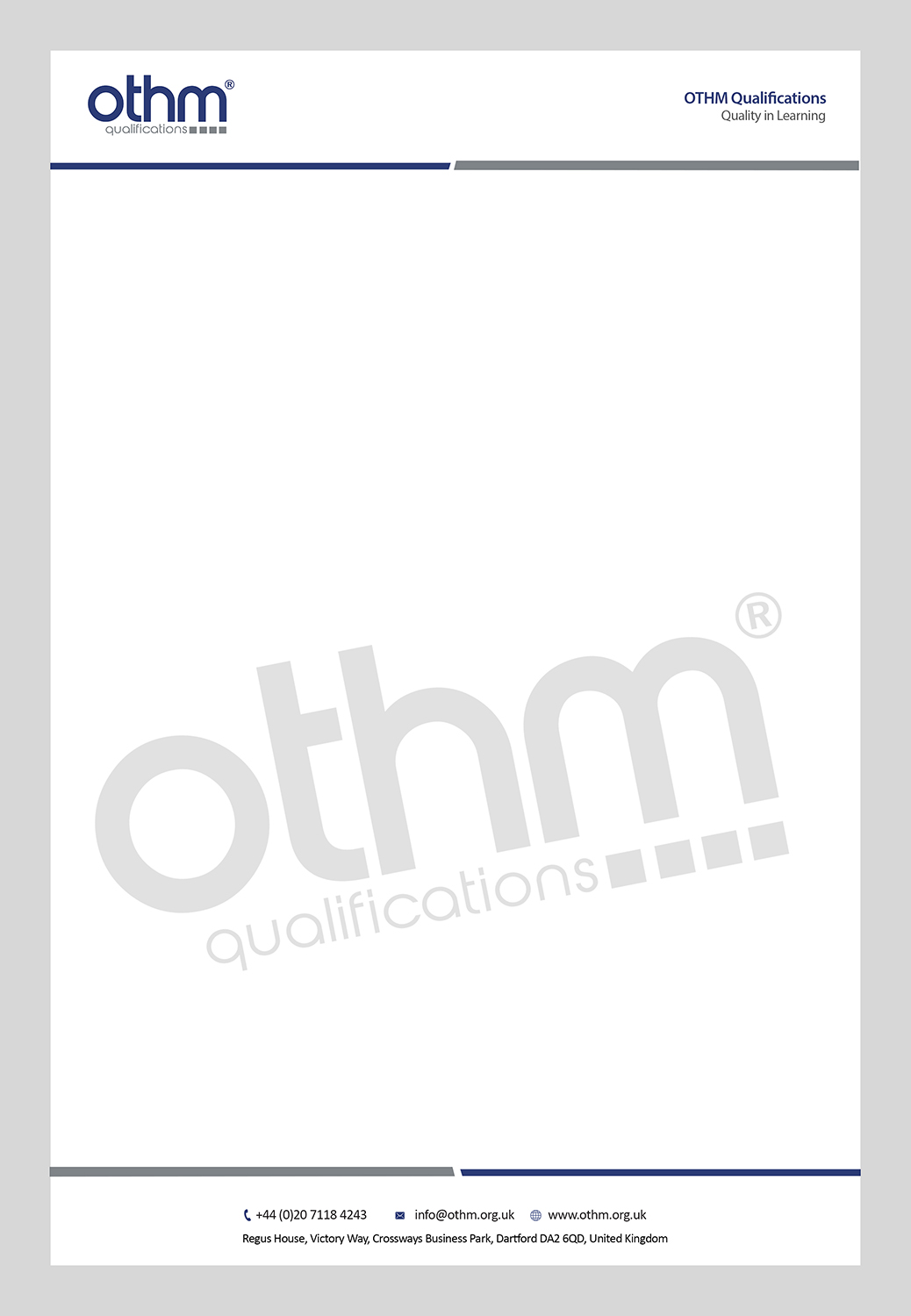 Letterhead Design by Creations Box 2015 for THE ORGANISATION FOR TOURISM & HOSPITALITY MANAGEMENT | Design #7878839