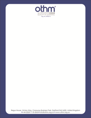 Letterhead Design by Vin Multi Media for THE ORGANISATION FOR TOURISM & HOSPITALITY MANAGEMENT | Design: #7873702