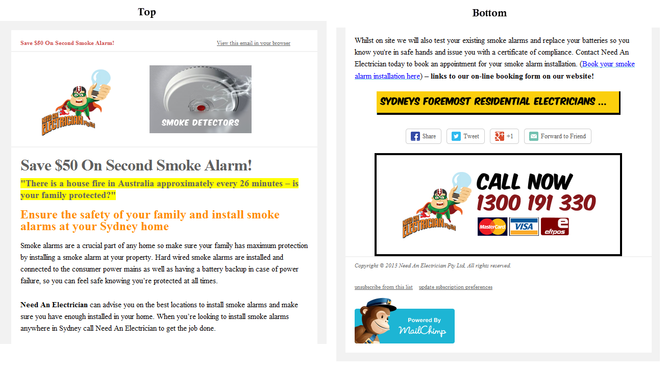 Newsletter Design by John Grover for Need An Electrician Pty Ltd | Design #1984320