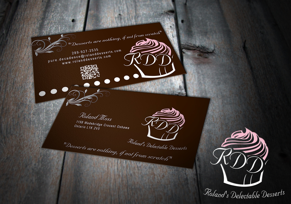 Business Card Design by MT for Roland's Delectable Desserts | Design #1993791