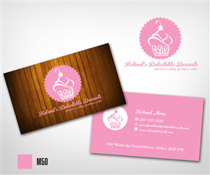 Diseño de Tarjeta de Presentación por Khoo para Roland's Delectable Desserts | Diseño: #1954502