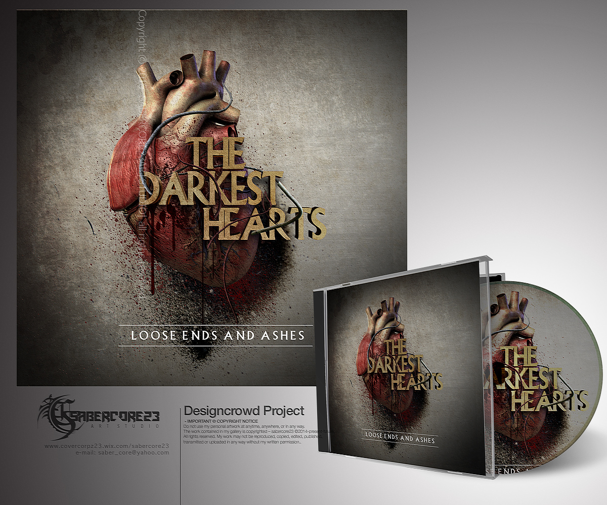 CD-Cover-Design von Sabercore23DesignStudio für The Darkest Hearts | Design: #10139110