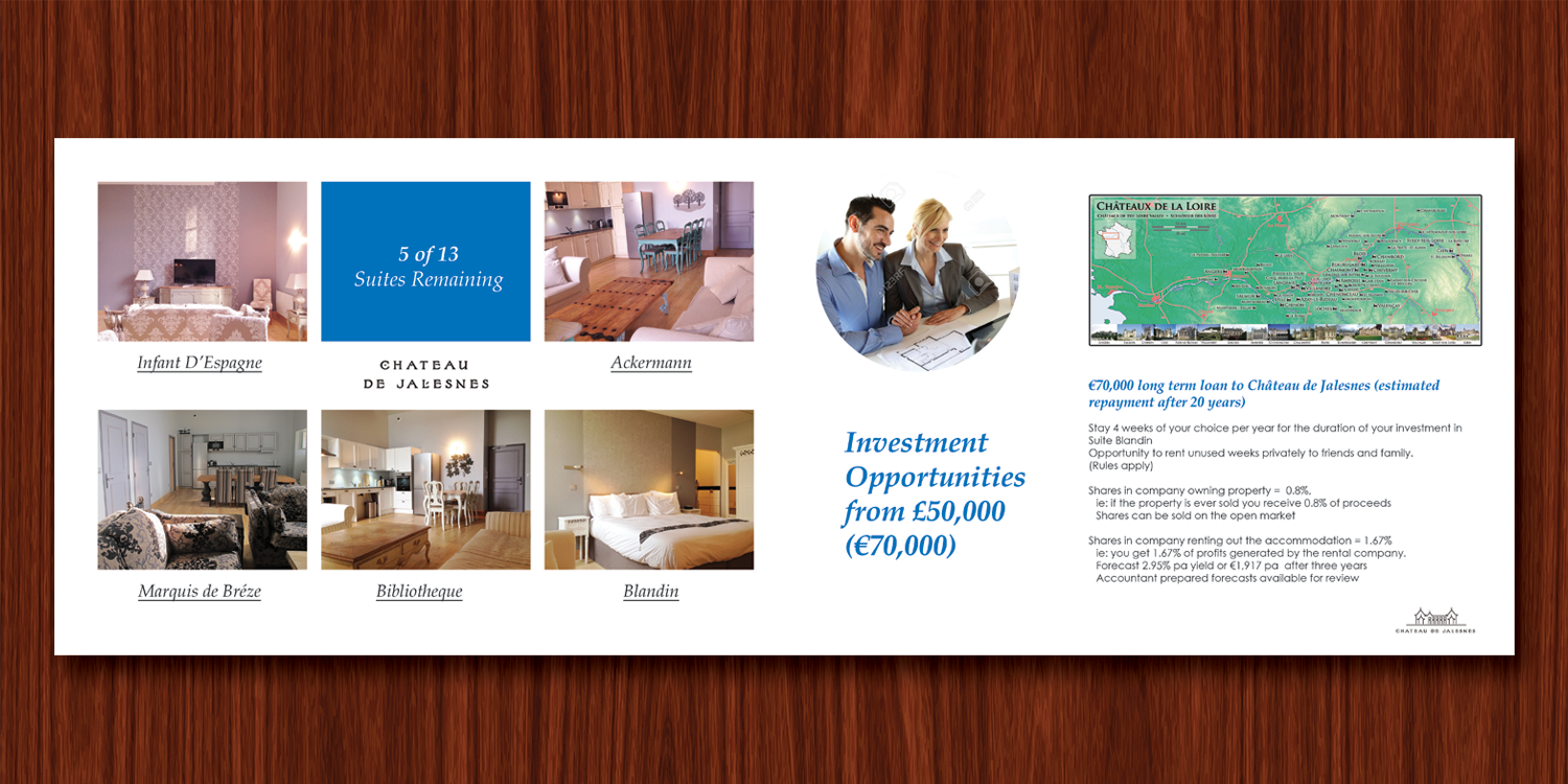 Brochure Design by Adylhere for Chateau de Jalesnes  | Design #7927956