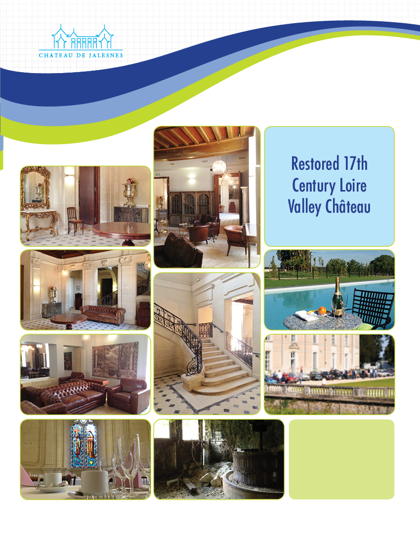 Diseño de Brochure por Akhter Rasool para Chateau de Jalesnes  | Diseño #7926725