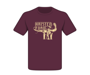 Indie rock artist needs Brontosaurus T shirt design | T-shirt Design by nreimer