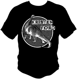 Indie rock artist needs Brontosaurus T shirt design | T-shirt Design by bacujkov