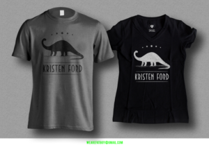Indie rock artist needs Brontosaurus T shirt design | T-shirt Design by Fatboy Graphic