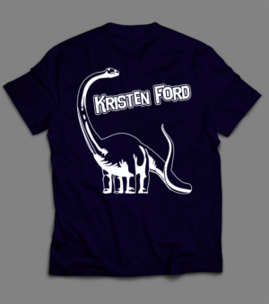 Indie rock artist needs Brontosaurus T shirt design | T-shirt Design by debraannainsworth