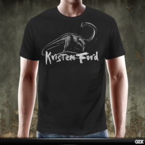 Indie rock artist needs Brontosaurus T shirt design | T-shirt Design by gekgrfx