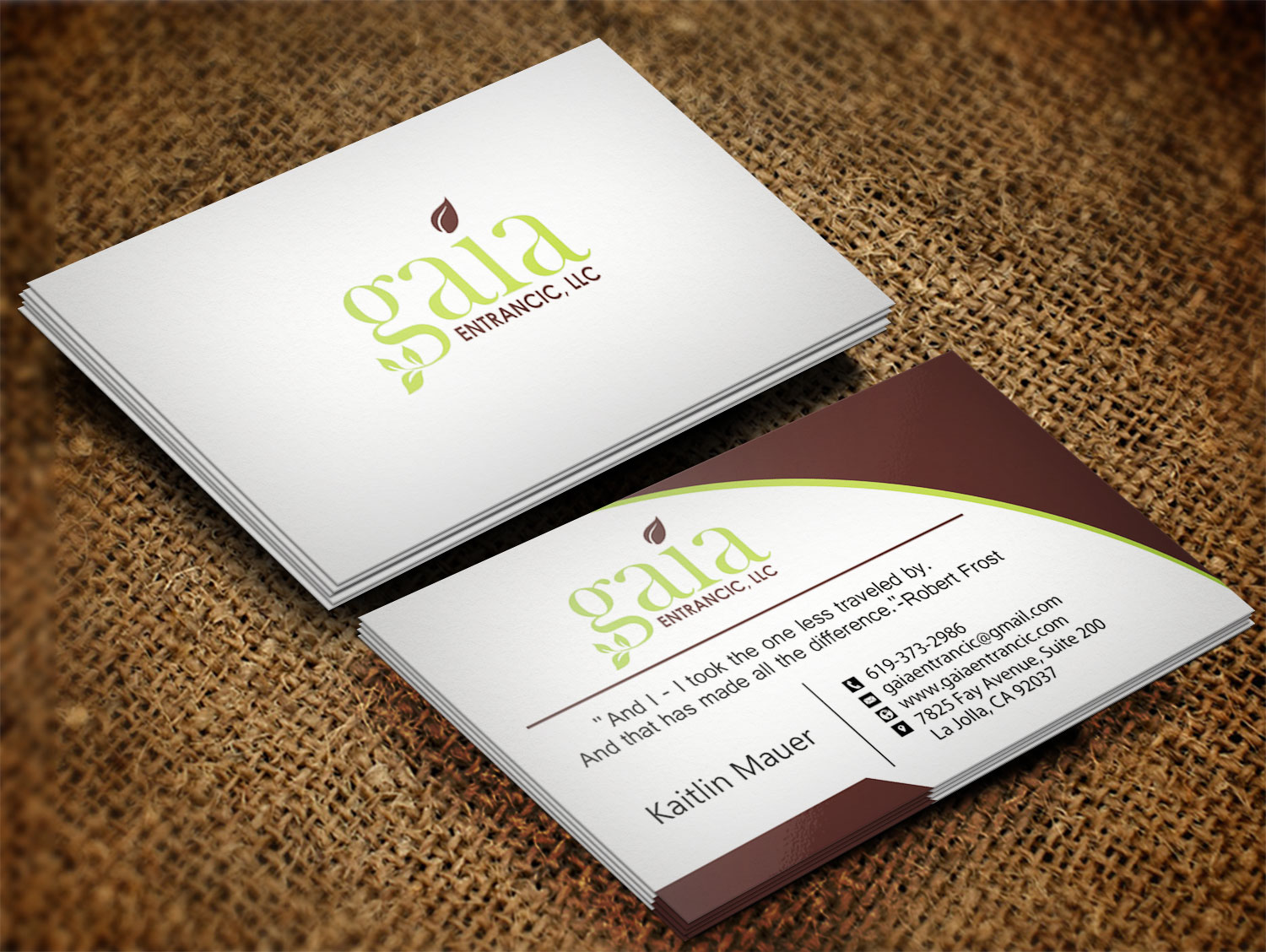 Visitenkarten-Design von Lanka Ama für dieses Projekt | Design #7874429