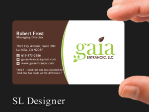Business Card Design by SL Designer for this project | Design: #7874196