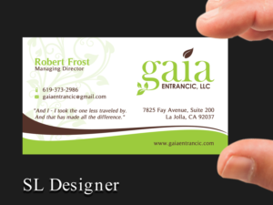 Business Card Design by SL Designer for this project | Design: #7874197