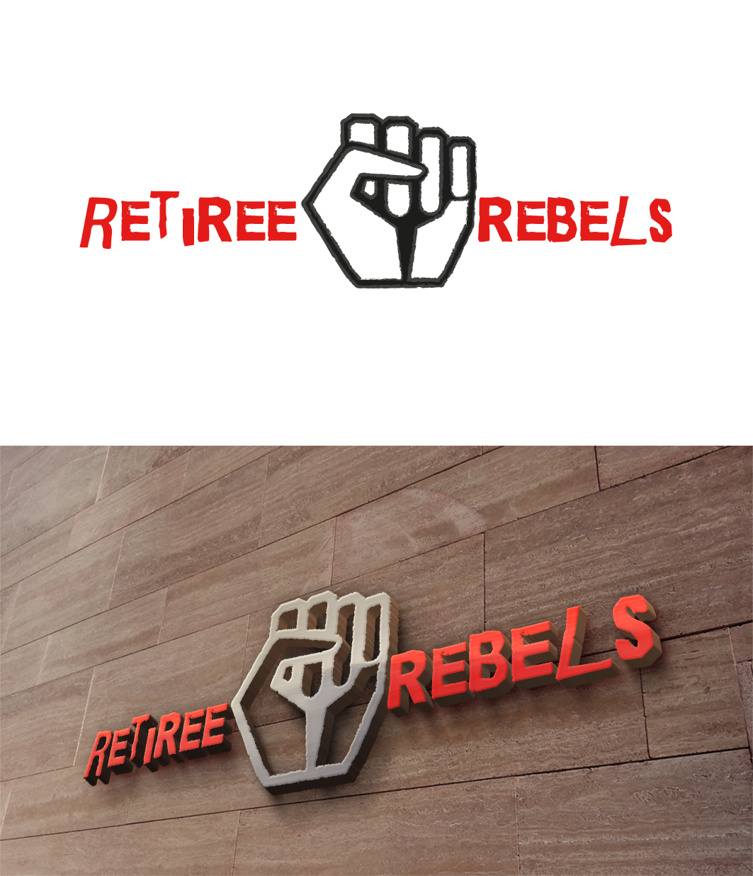 Diseño de Logo por trufya para Retiree Rebels | Diseño #7971402