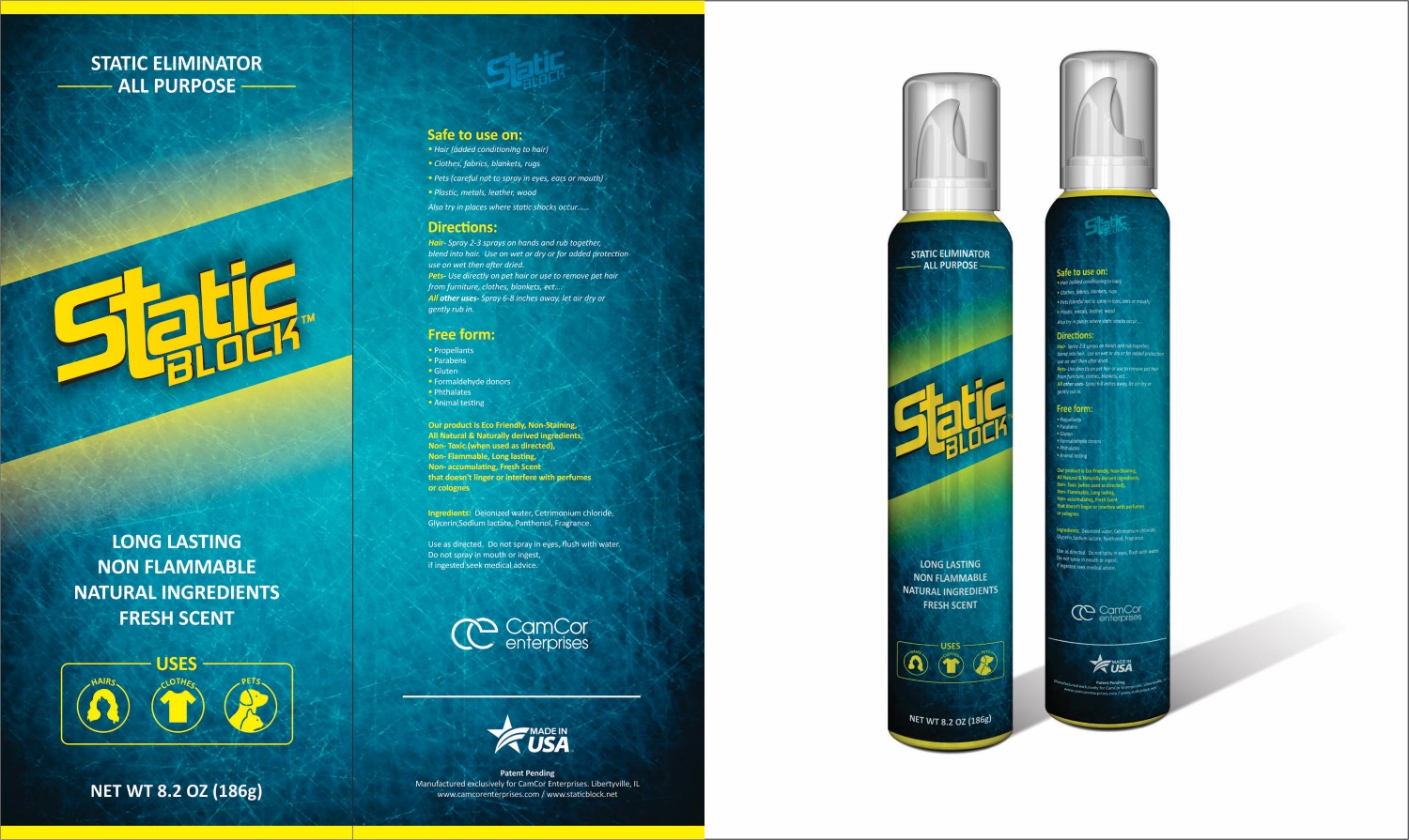 Label Design by DG for CamCor Enterprises Inc | Design #9334727