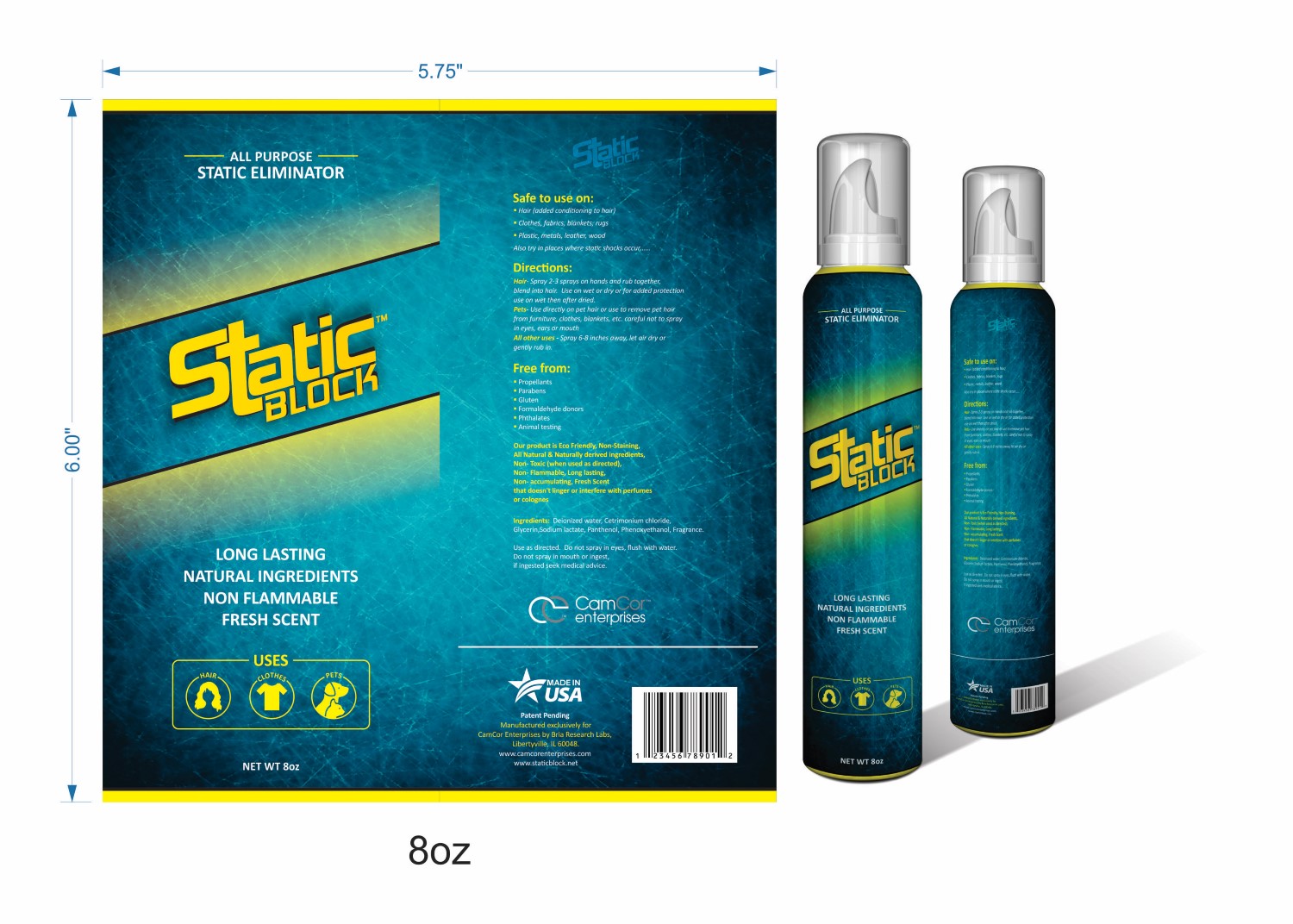 Label Design by DG for CamCor Enterprises Inc | Design #9354226