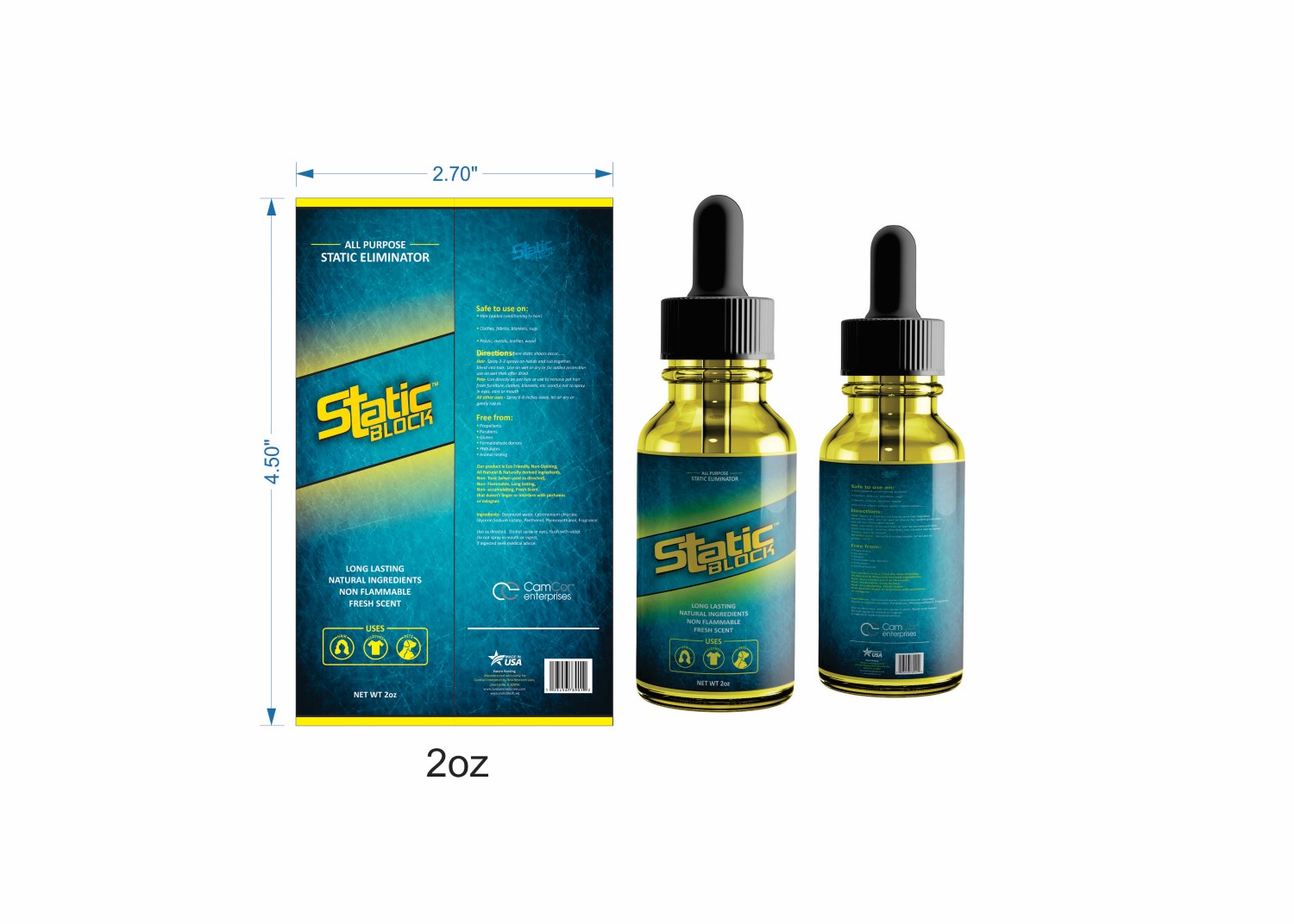 Label Design by DG for CamCor Enterprises Inc | Design #9354227