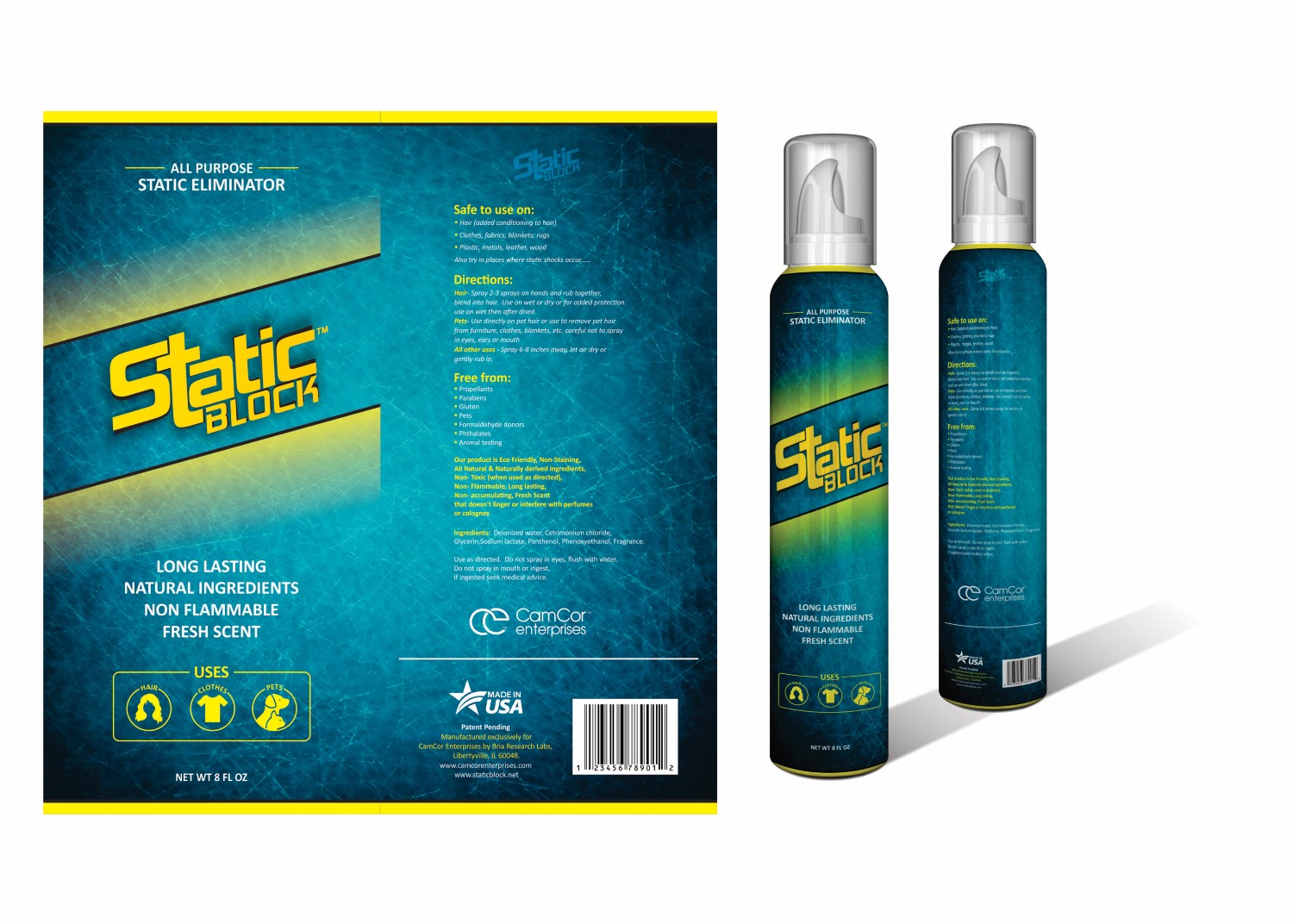 Label Design by DG for CamCor Enterprises Inc | Design #9364518