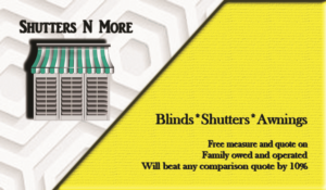 Logo Design by jill_mergendahl for Shutters N More | Design: #7893102