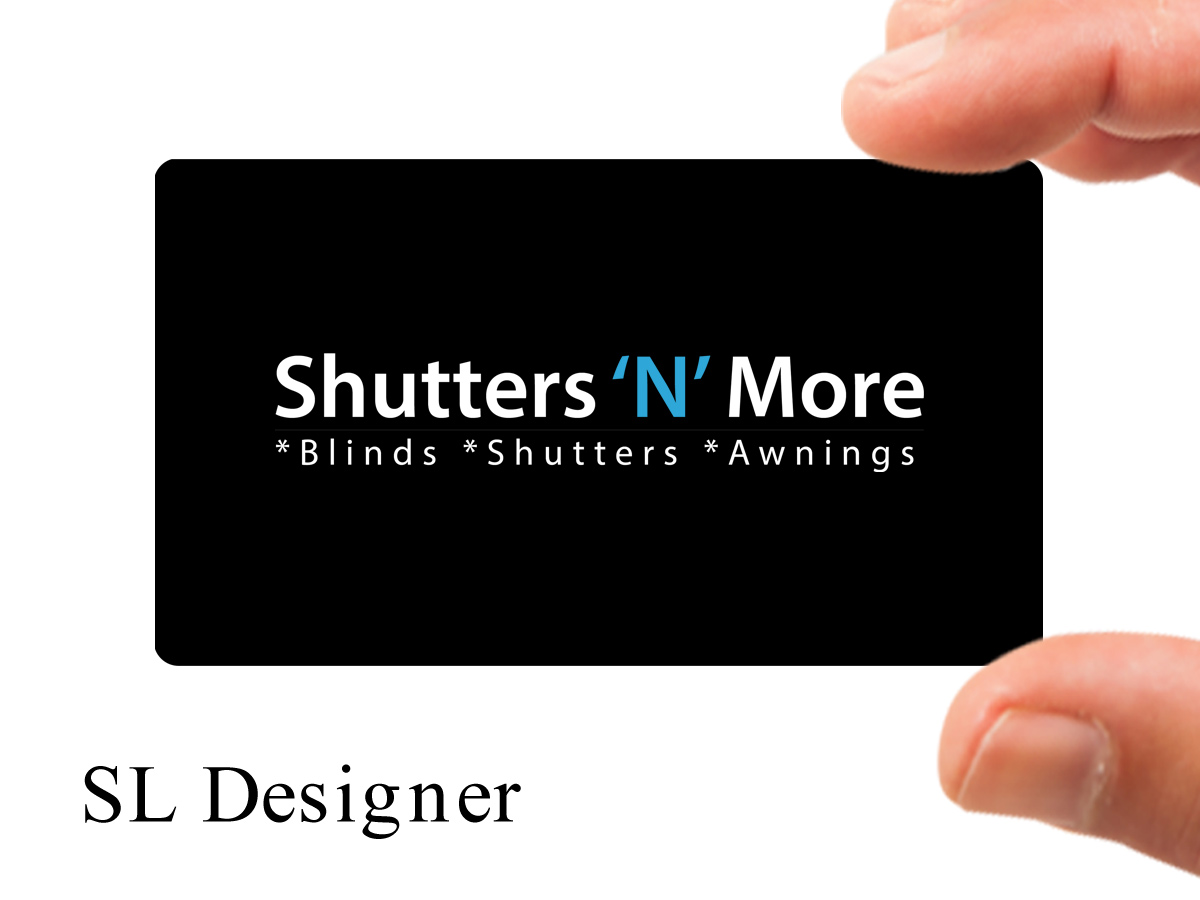 Logo Design by SL Designer for Shutters N More | Design #7902780