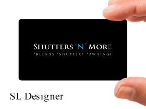 Logo Design by SL Designer for Shutters N More | Design: #7902876