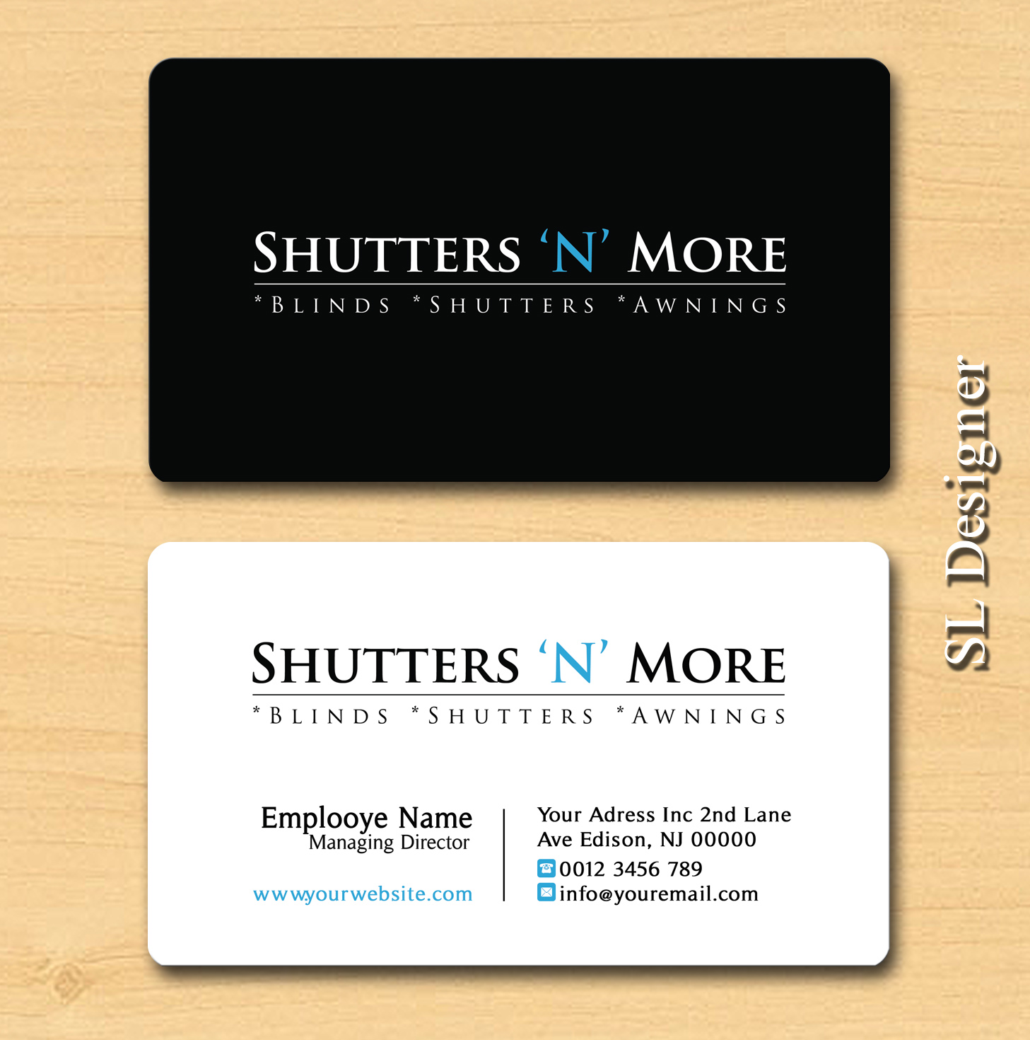Logo Design by SL Designer for Shutters N More | Design #8206522