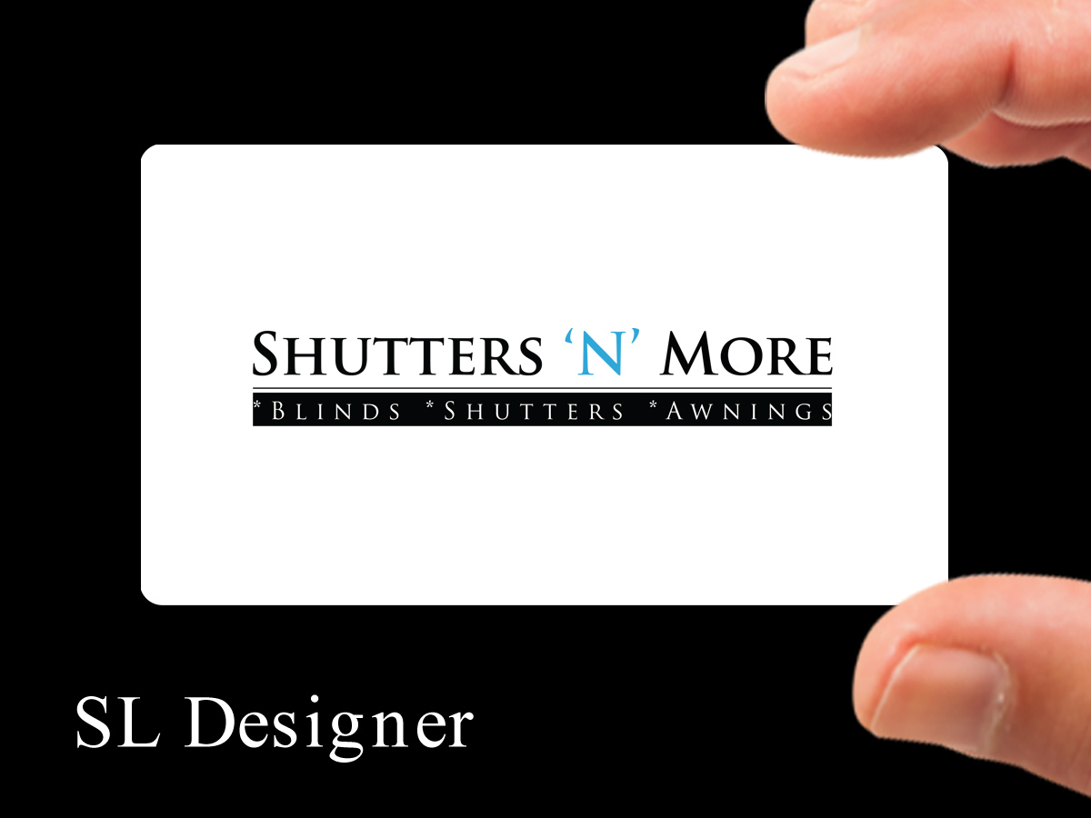 Logo Design by SL Designer for Shutters N More | Design #8206539