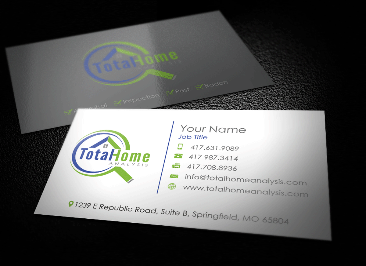 Business Card Design by Riz' for Total Home Analysis | Design #7928695