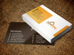 Business Card Design by Lanka Ama for Total Home Analysis | Design: #7886159