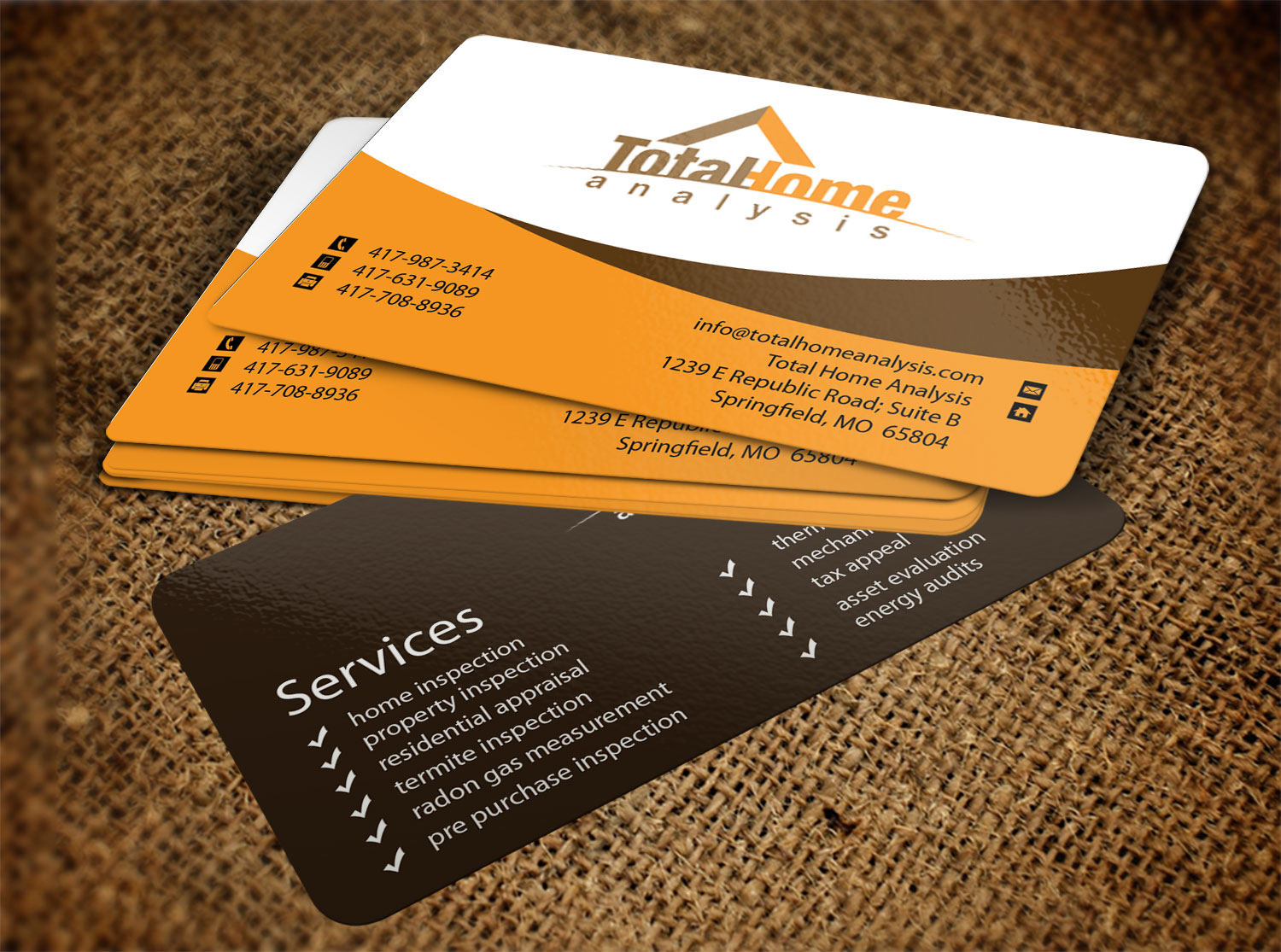 Business Card Design by Lanka Ama for Total Home Analysis | Design #7886160
