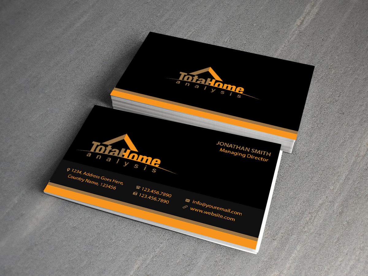 Business Card Design by Creations Box 2015 for Total Home Analysis | Design #7889310