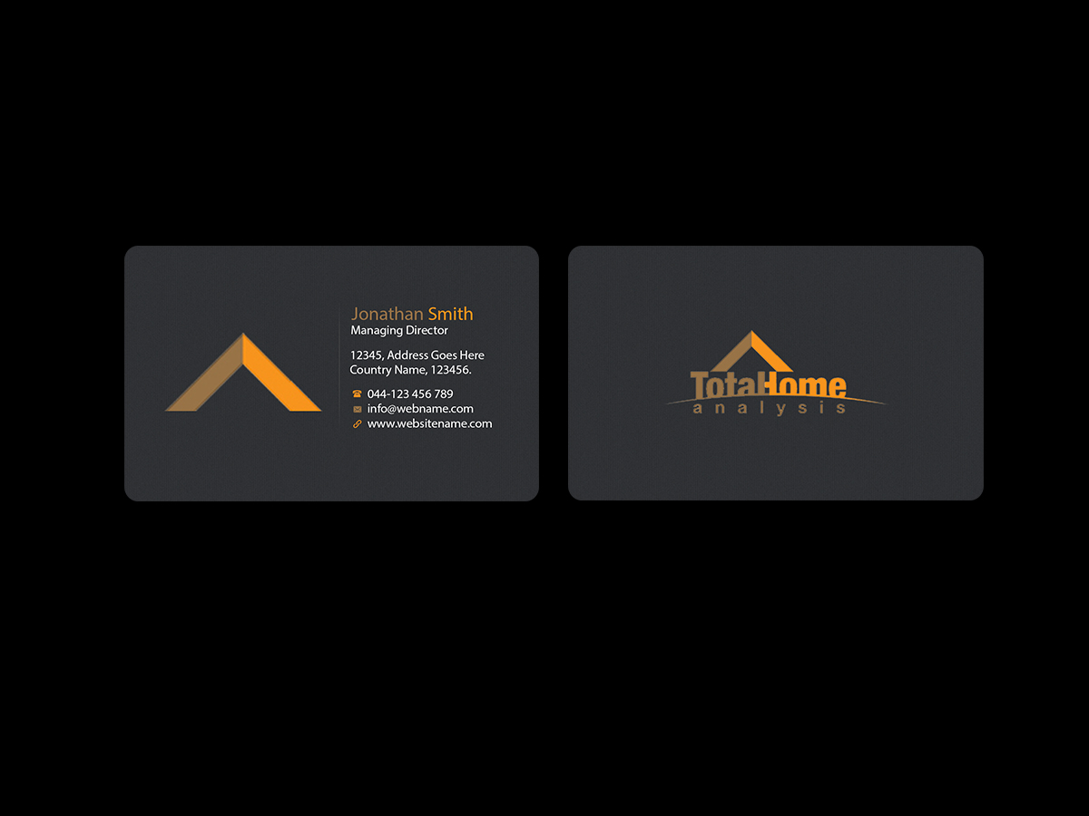 Business Card Design by Creations Box 2015 for Total Home Analysis | Design #7889319