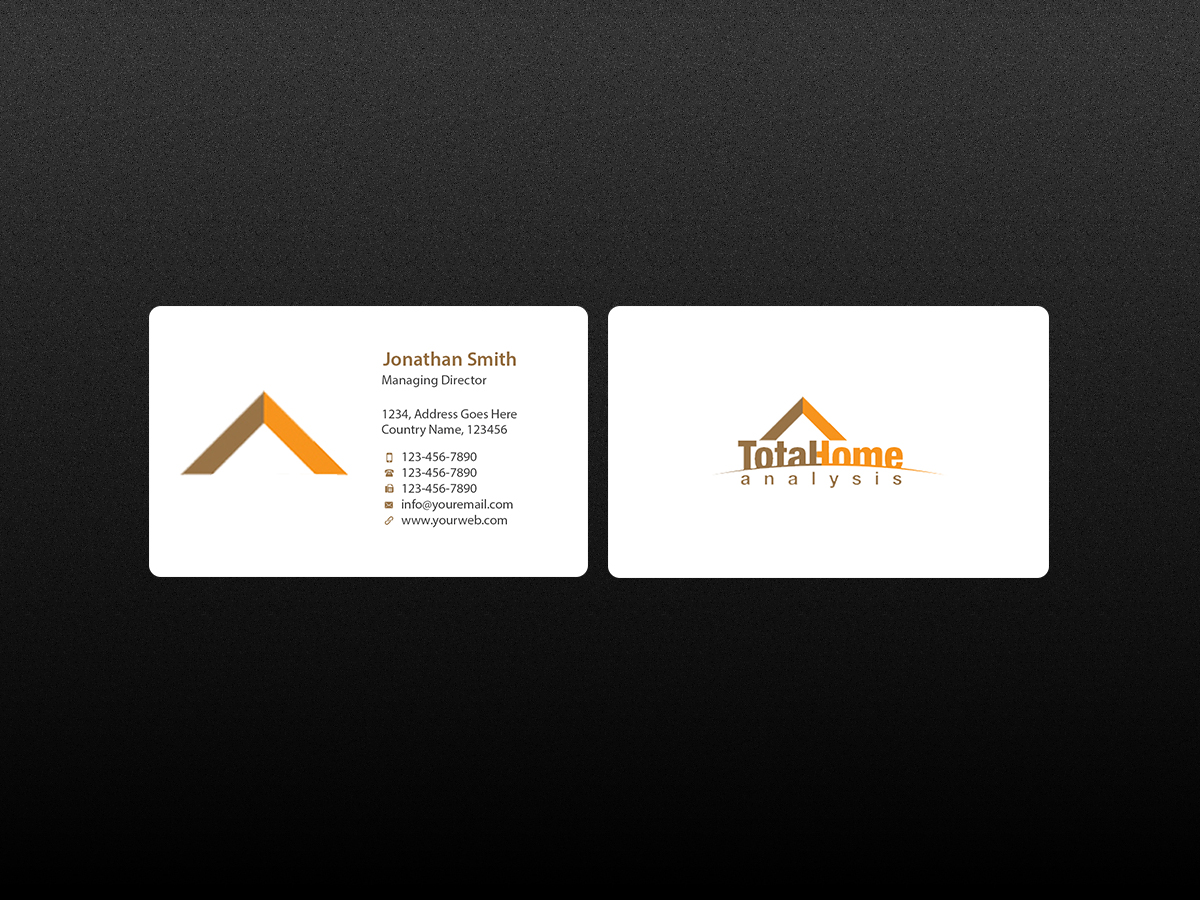Business Card Design by Creations Box 2015 for Total Home Analysis | Design #7889322