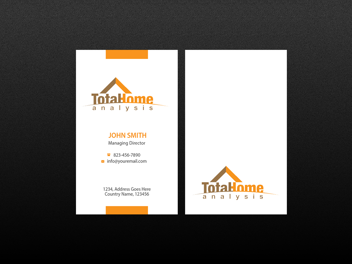 Business Card Design by Creations Box 2015 for Total Home Analysis | Design #7889350