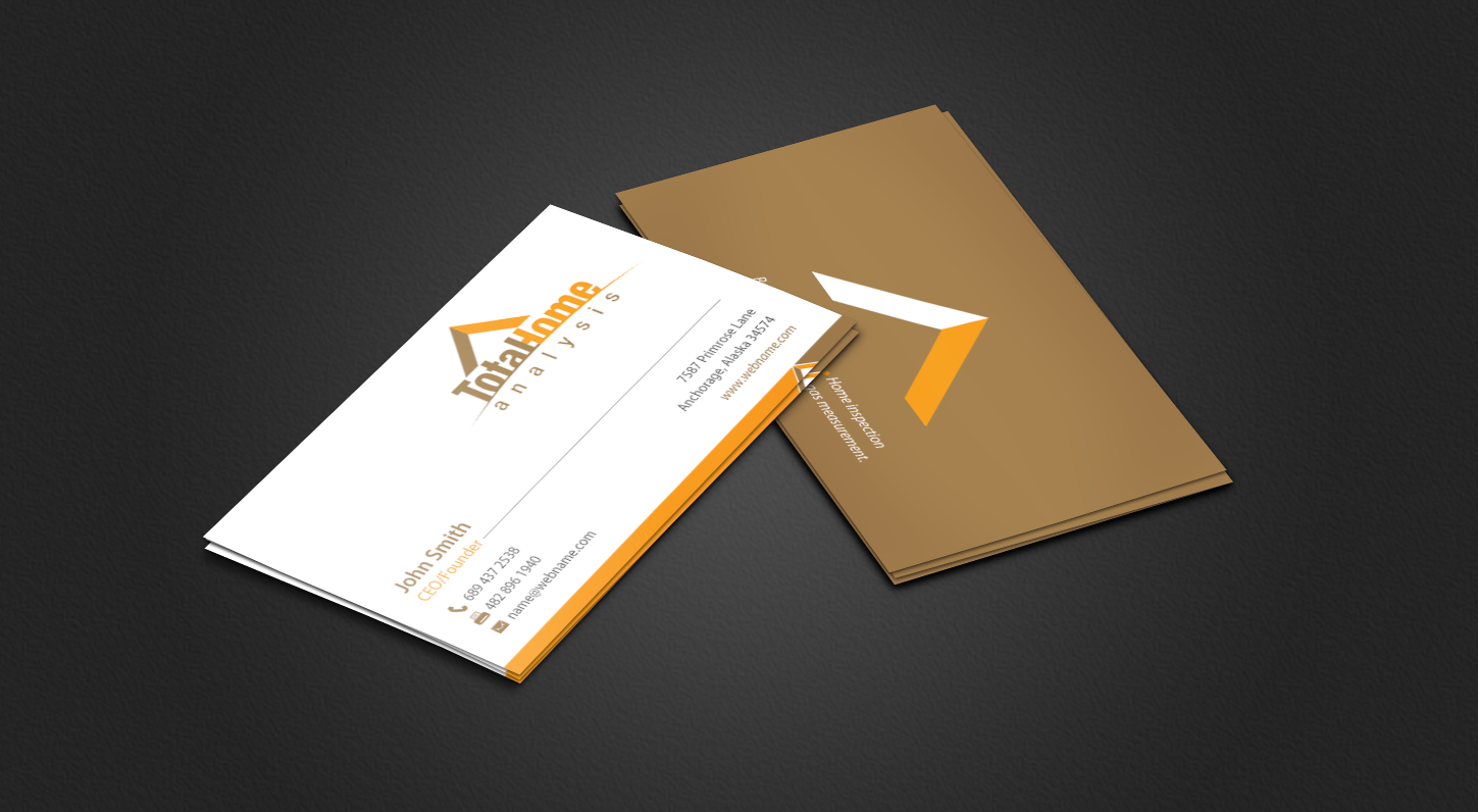 Business Card Design by chandrayaan.creative for Total Home Analysis | Design #7897350