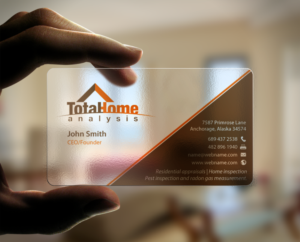 Business Card Design by chandrayaan.creative for Total Home Analysis | Design: #7897374