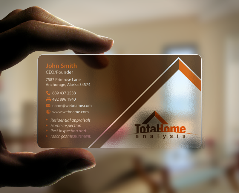 Business Card Design by chandrayaan.creative for Total Home Analysis | Design #7897375