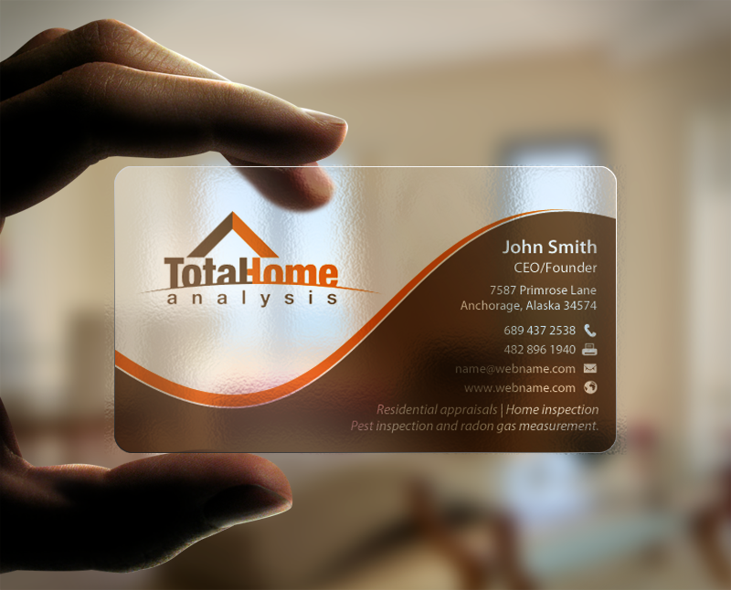 Business Card Design by chandrayaan.creative for Total Home Analysis | Design #7897393