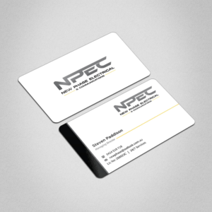 Business Card Design by INDIAN_Ashok for New Phase Electrical & Communications | Design: #8437485