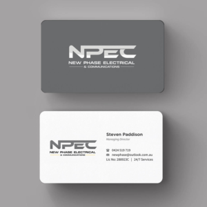 Business Card Design by INDIAN_Ashok for New Phase Electrical & Communications | Design: #8437496